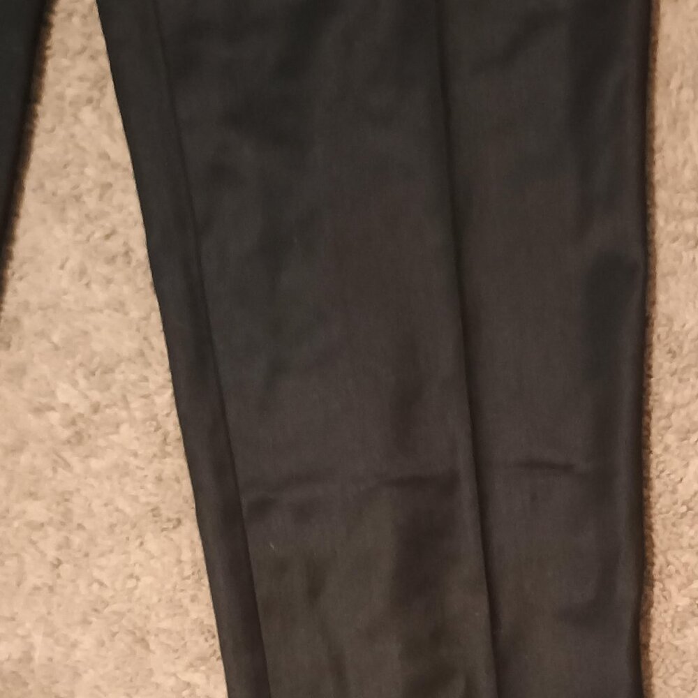 WTMZ Trousers Women S Black High Waist Pleated Wide Leg Minimalist Office Chic N - Picture 6 of 7